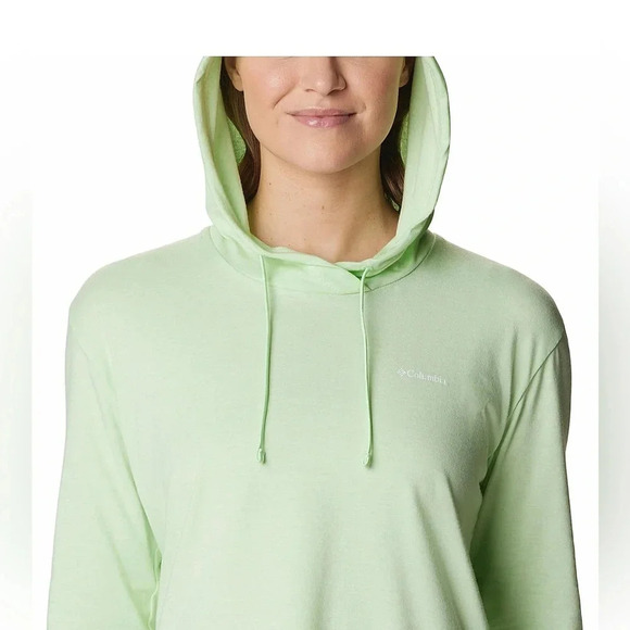 NWT Columbia Women’s Sun Trek Hooded Pullover in Key West Heather S - Picture 4 of 9